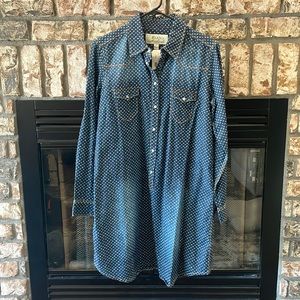NWT Ryan Michael denim dress. Size L.